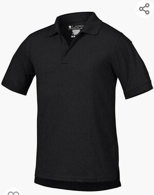 LAPG Operator Tactical Polo Men's Size XL Black Short Sleeve Lightweight Shirt.